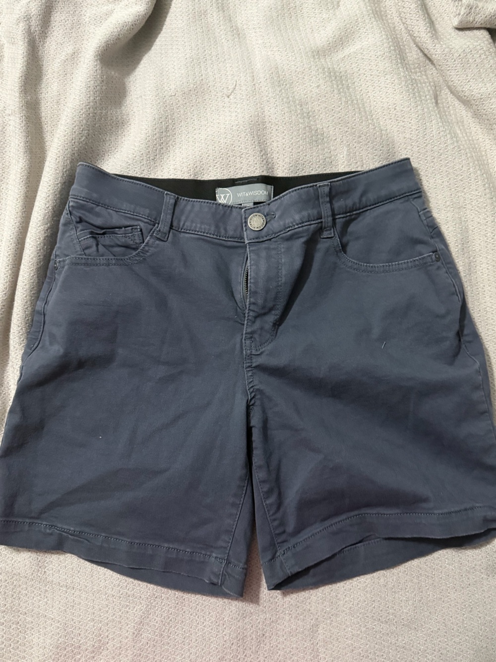 Wit & Wisdom Navy Women's Chino Shorts